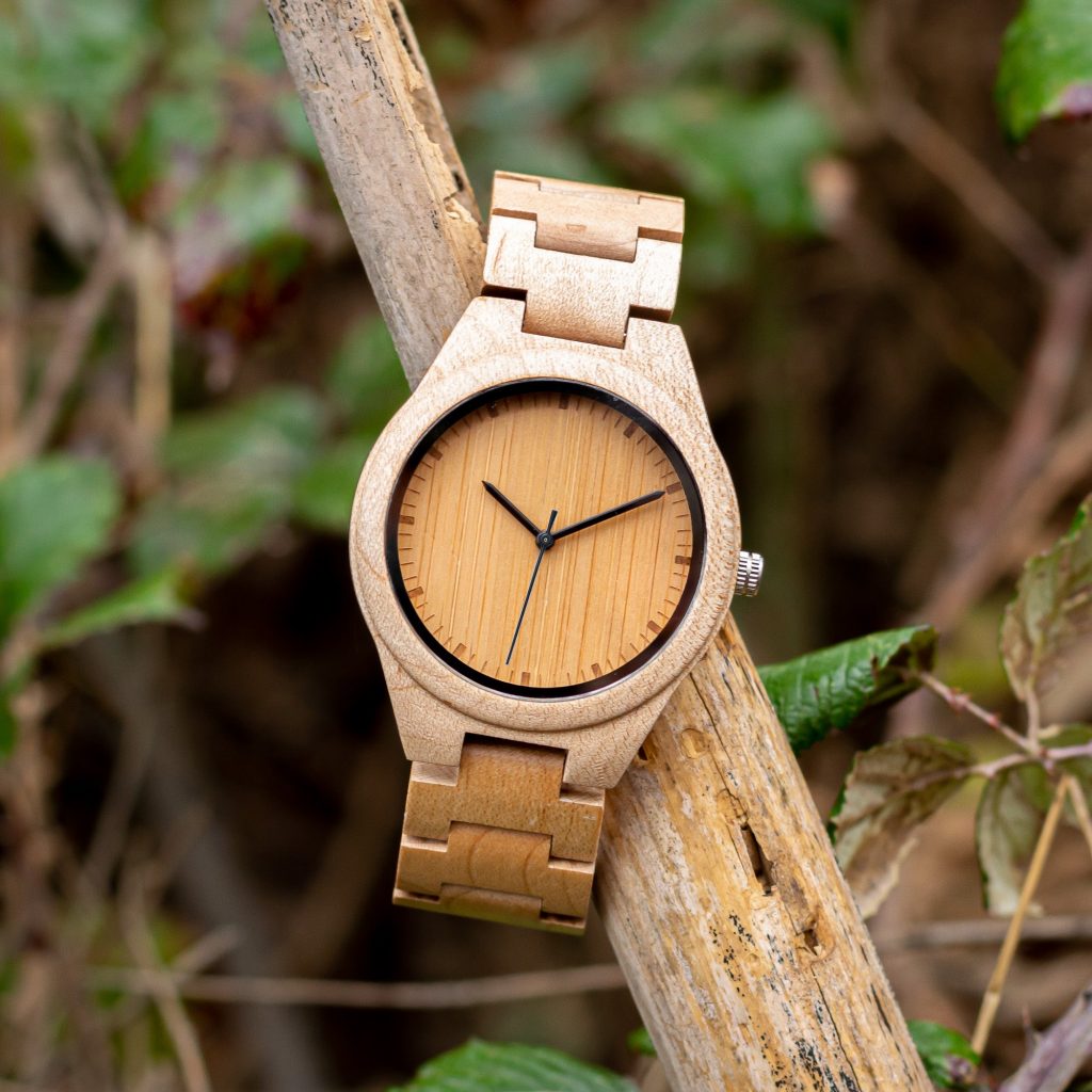 UFOORO Orologio da uomo in legno con incisione, in legno naturale, regalo personalizzato, per papà, figlio, marito, compleanno, matrimonio, anniversario, laurea, 100