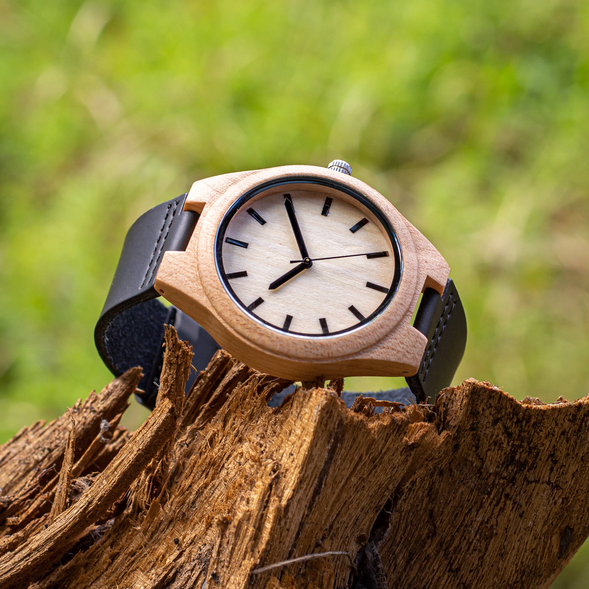 Orologio in Legno d'Acero Taranis 44mm - Woodenson Italia