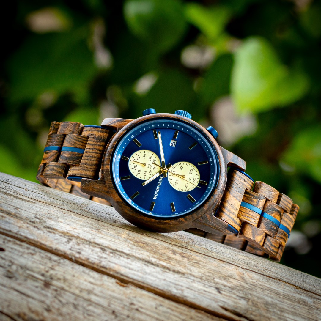 Orologio in Legno di Serpente e Acciaio Mallorca